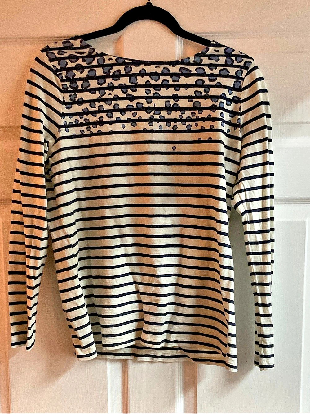 Boden Striped Cotton Long Sleeve Size Medium